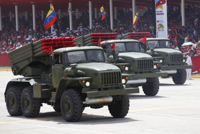 Установски БМ-21 Град венесуэльской армии 